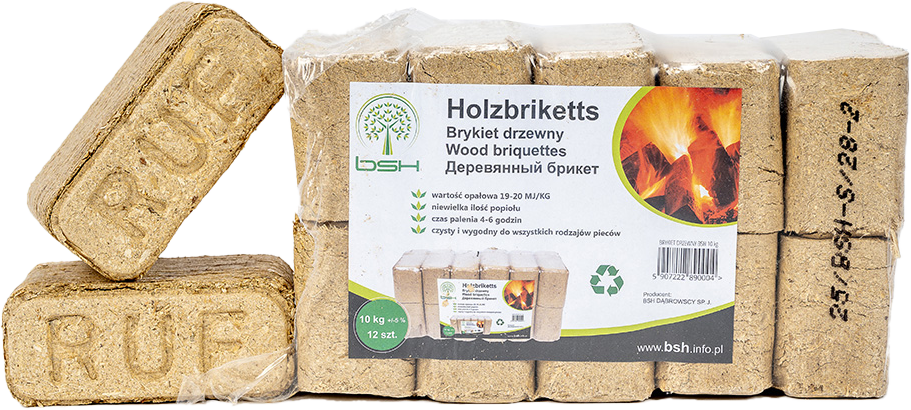 Jednostkowe pakowanie brykietu